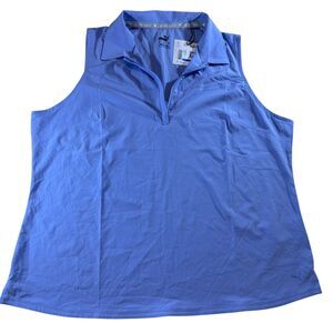 NWT PUMA Women's Harding Sleeveless‎ 1/4 Zip Polo Lavender Size XL